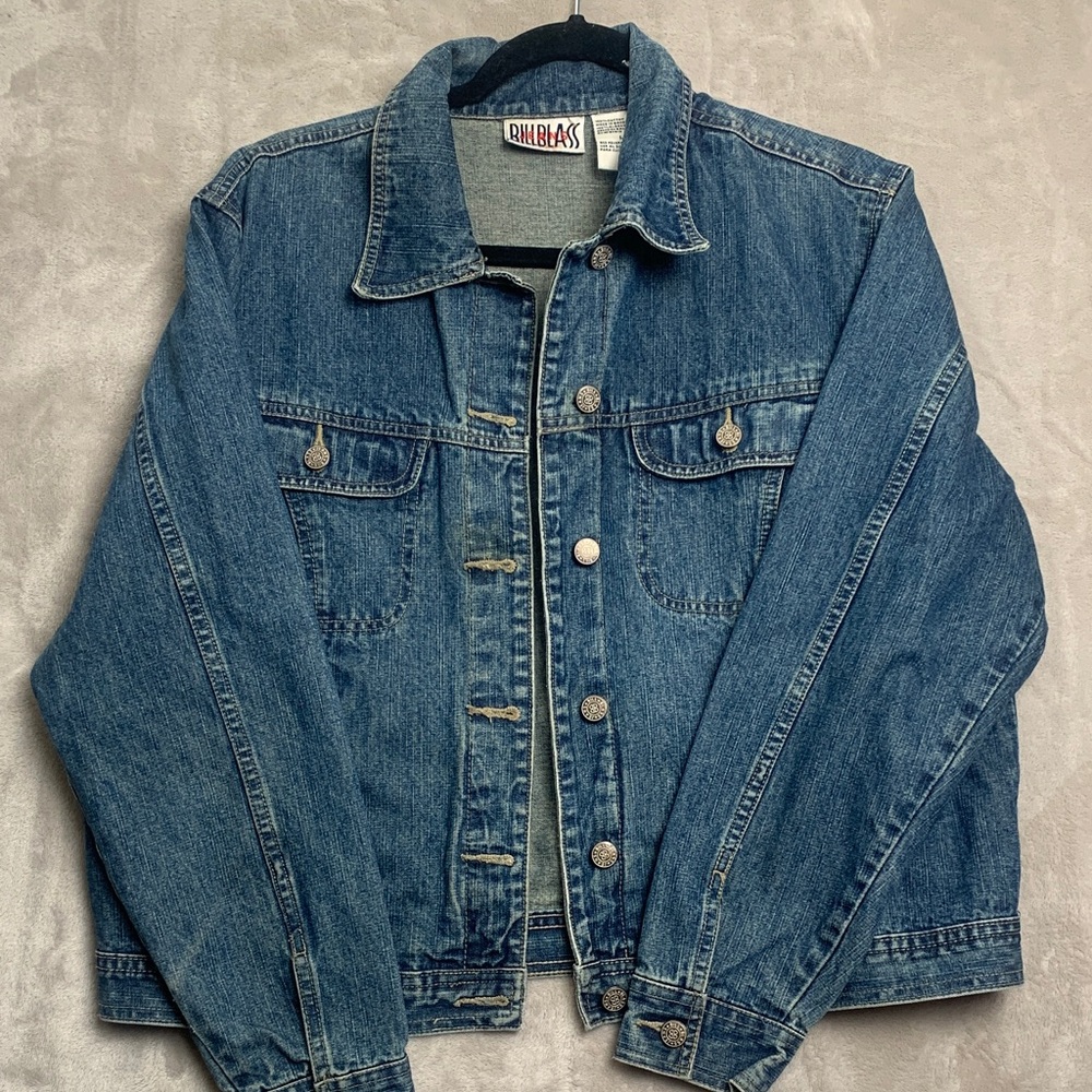 bill blass Medium Blue Denim Jean Jacket - Picture 3 of 16